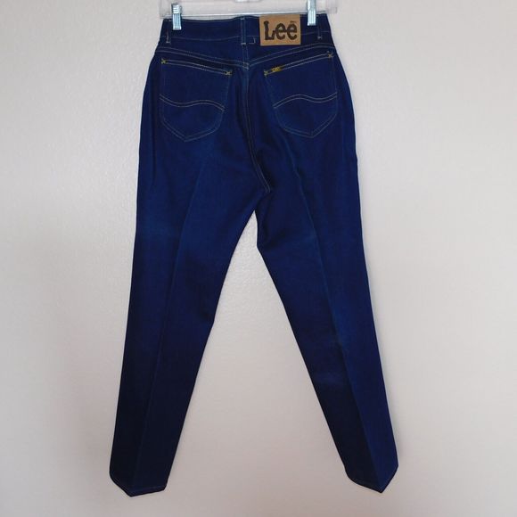 Vintage 70s Lee Riders Jeans Size 12 Med Made in USA Indigo Denim Pants 5 Pocket - Picture 16 of 16